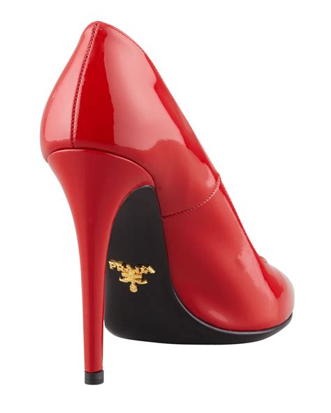 prada heels red bottoms|prada pumps block heel.